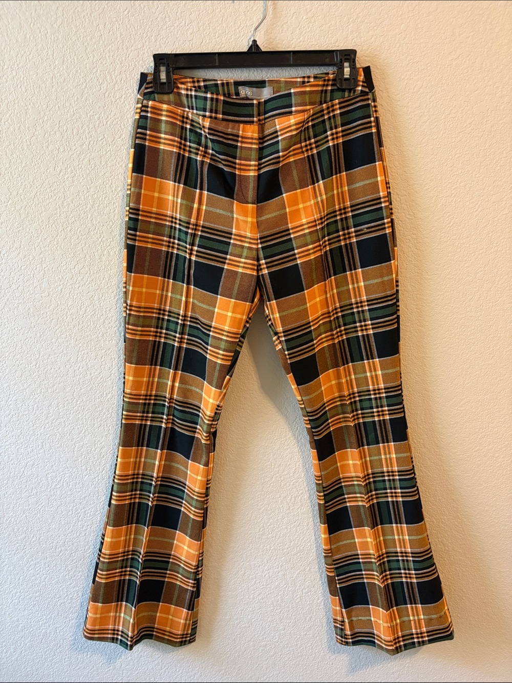 ASOS Plaid Trousers in Orange, Black & Green